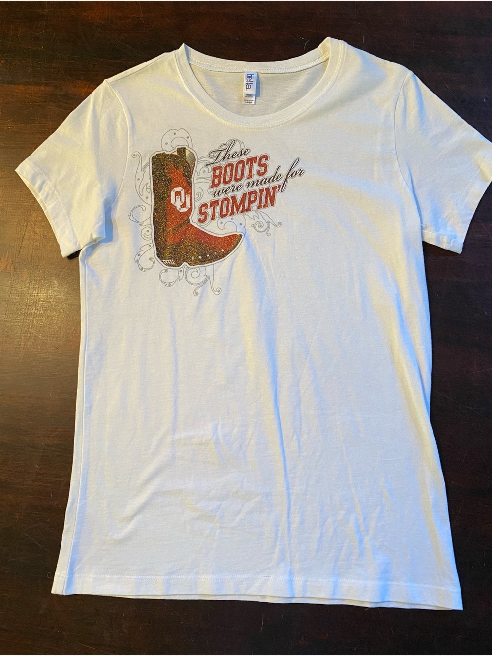 NEW Bella Oklahoma Sooners Red River Rivalry T-Shirt - Size Large